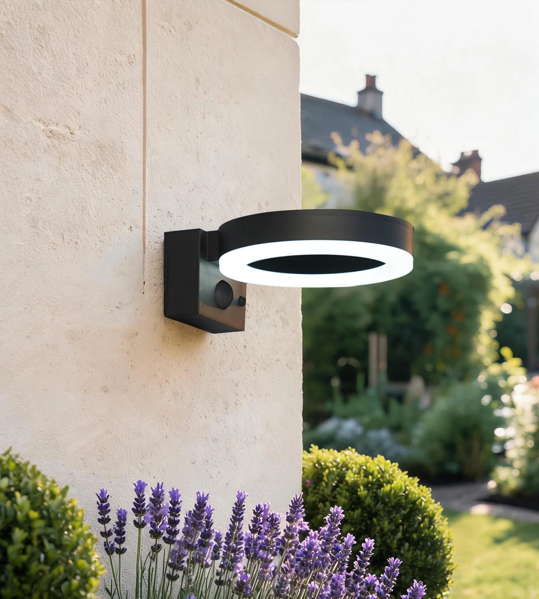 Applique Led extérieur solaire DAYTONA - Détecteur de mouvements - 3 modes d'éclairage 75 à 600 lumens - Lumihome