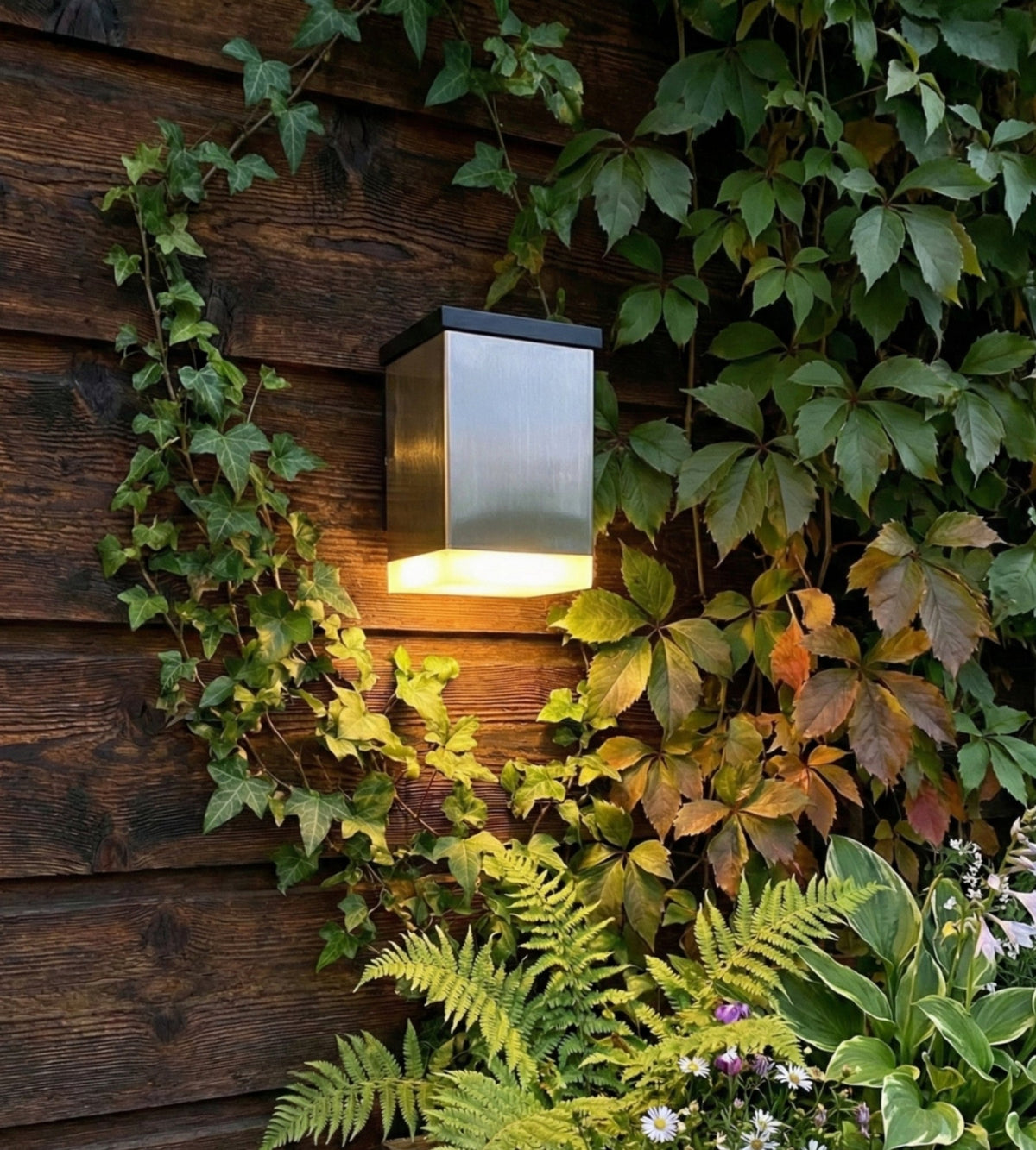 Applique murale Led extérieur solaire QUADRO - 50 lumens - Lumihome