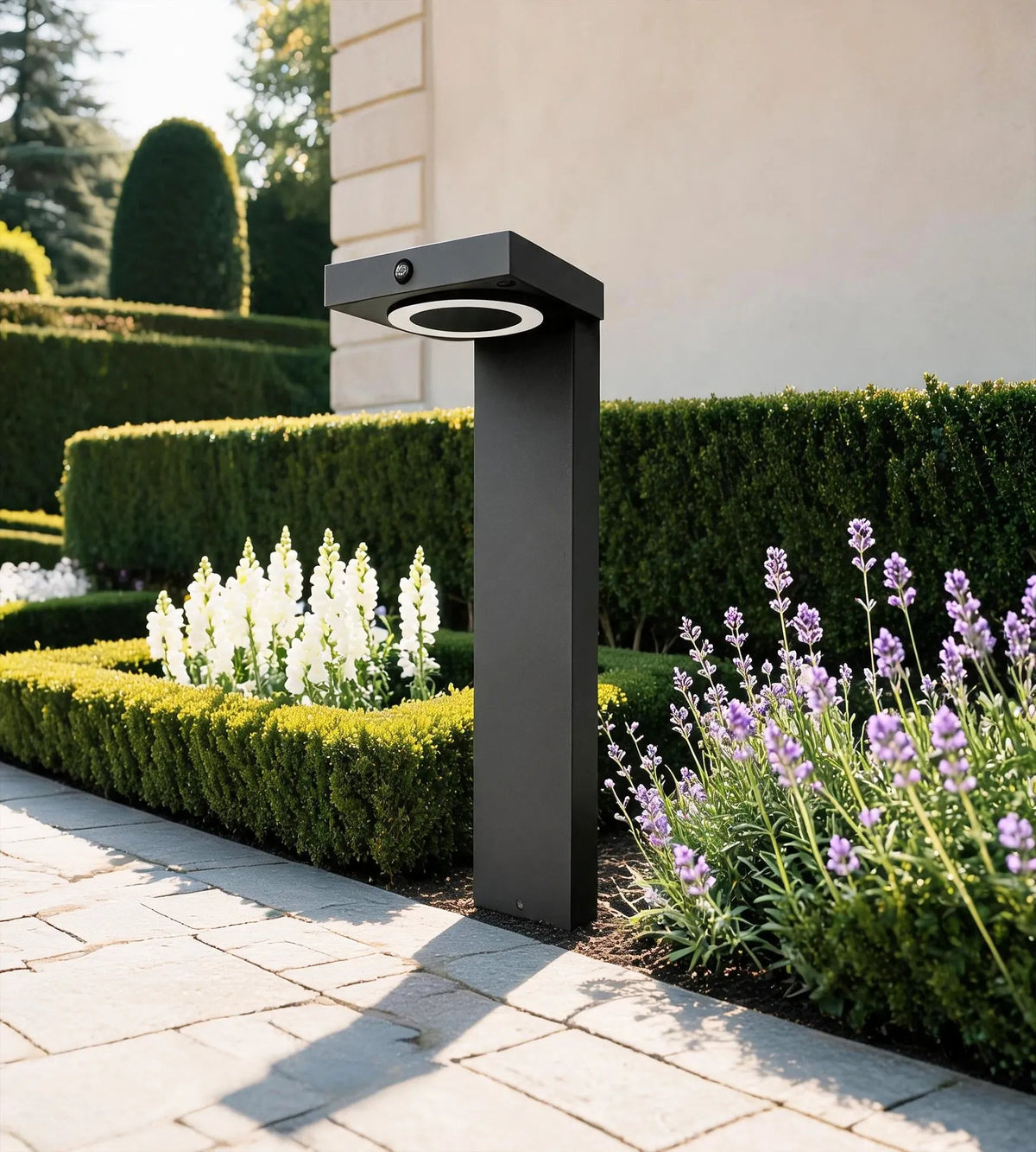 Borne Led Solaire LUCENT noire - Lumihome