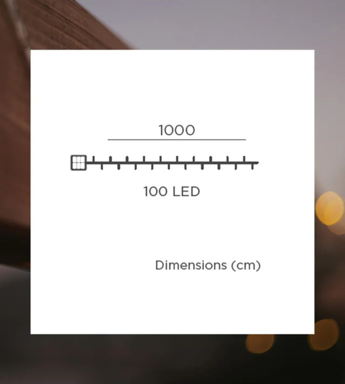 Guirlande lumineuse solaire LUCEO - Longueur de 10 mètres - 100 lumières de 1 lumen - Lumihome