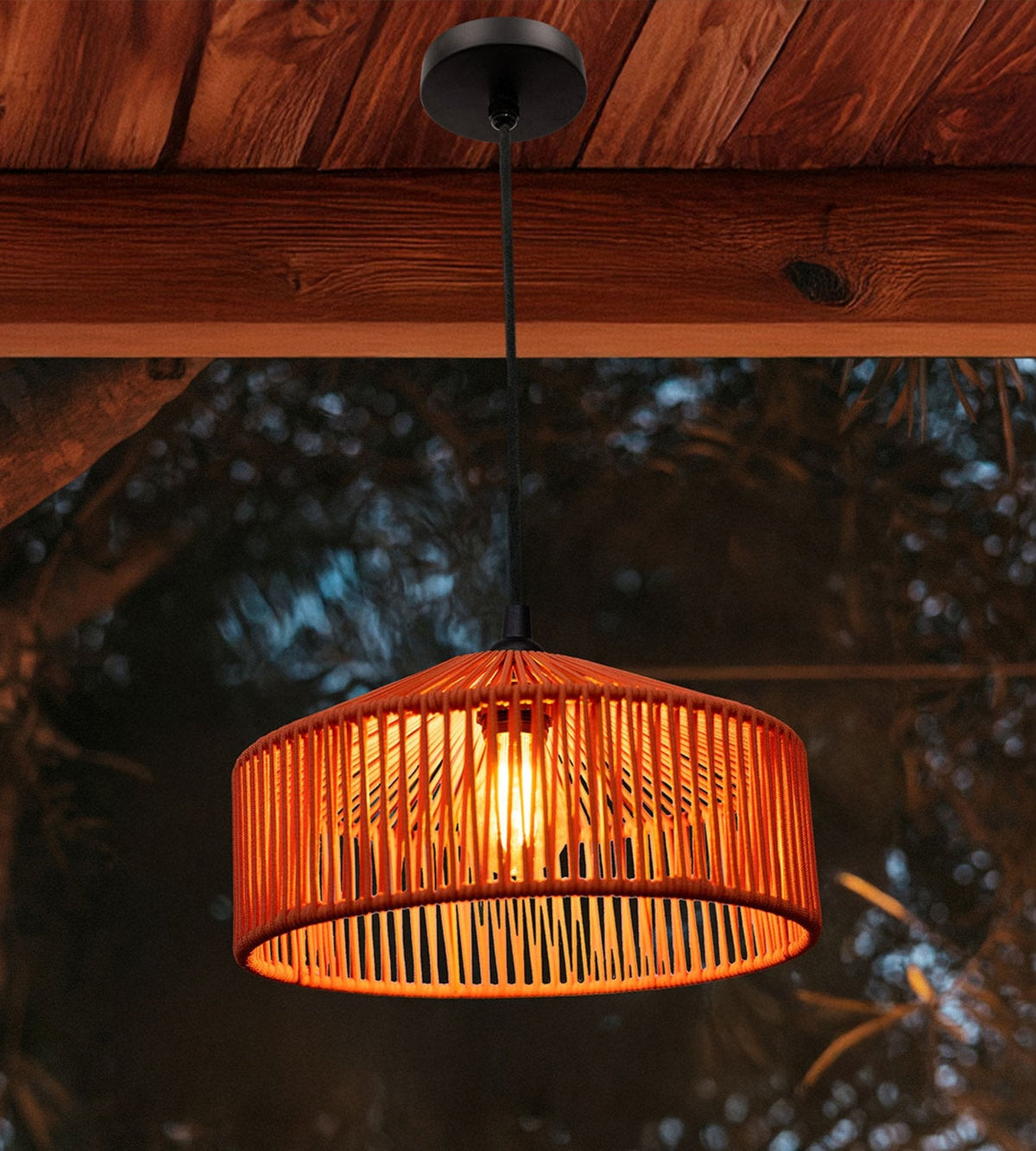 Lampe à suspendre CALABARDINA - Ampoule E27 non fournie - Câble de 5m - Lumihome