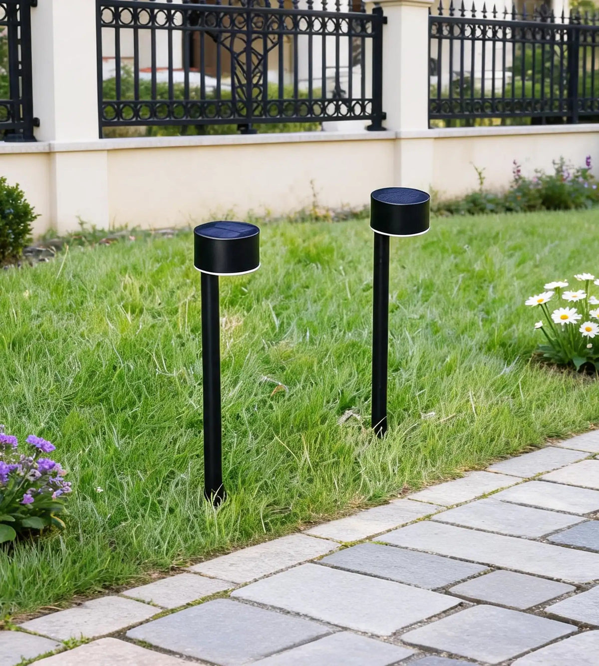 Pack x 2 Balise Led solaire QUEEN 30cm - À planter - 100 lumens - Lumihome