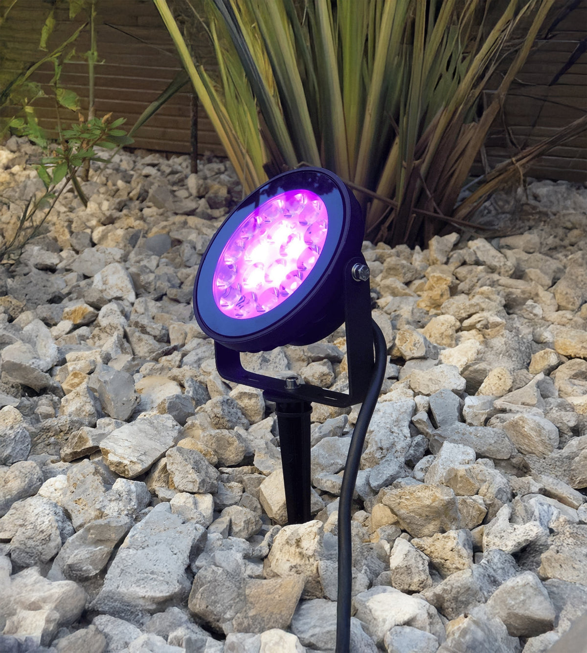 Op afstand bedienbare RGB/CCT-prikspot 9W - FUTC02 - 230V - Ø 13.3 cm - Afstandsbediening niet inbegrepen