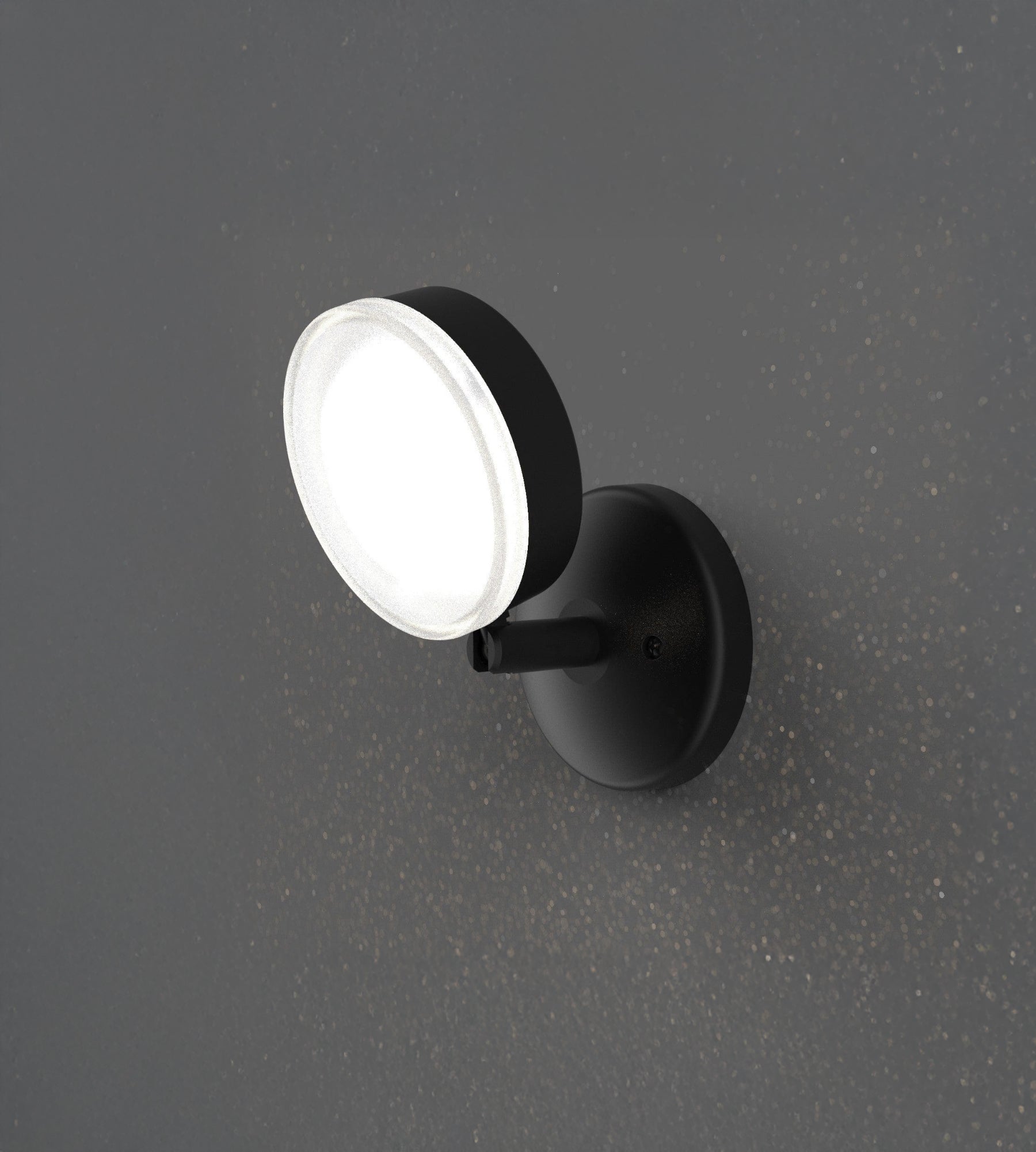 Applique murale extérieure VULCAN, Noire, Tête orientable - Douille GX53