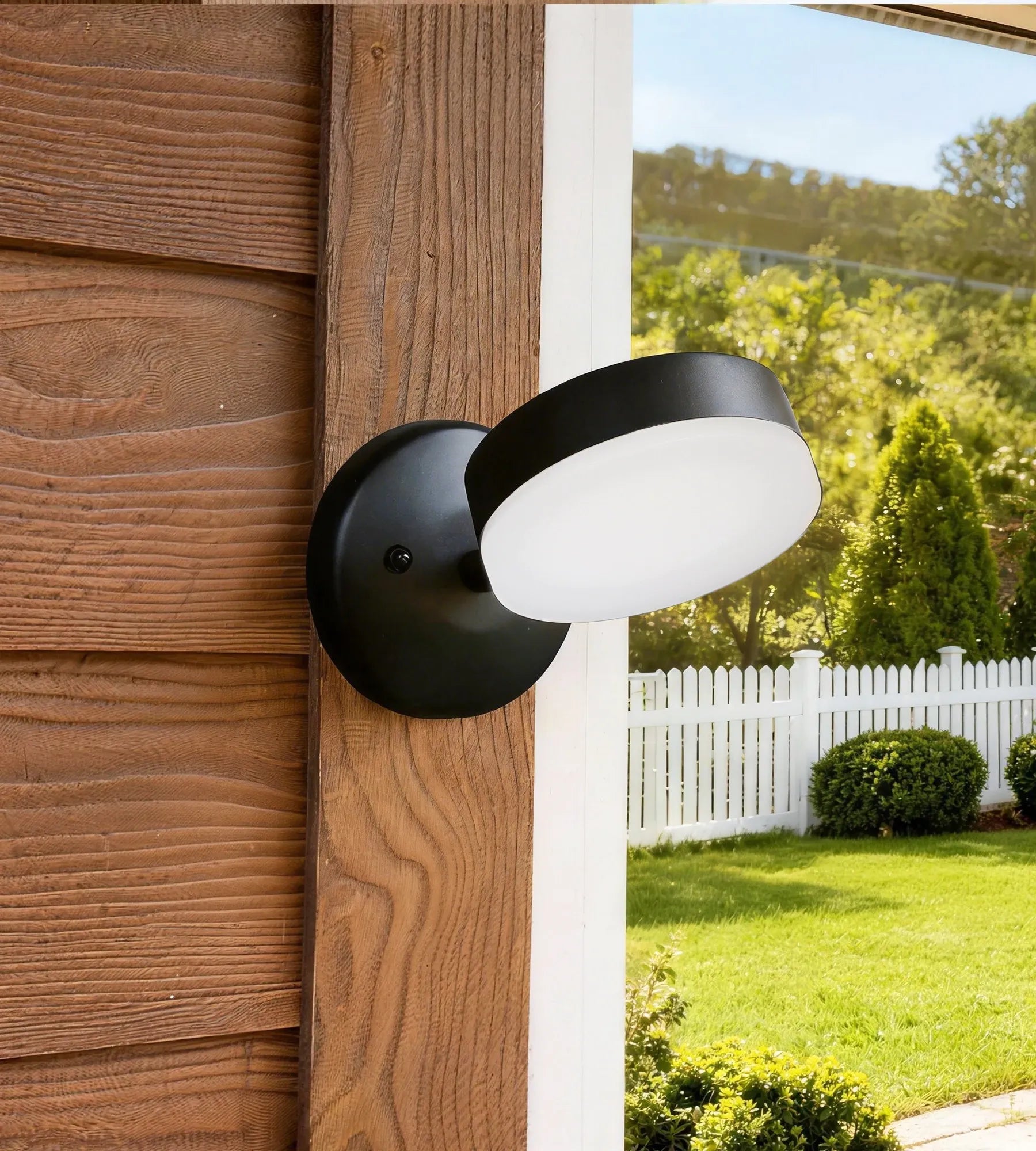 Applique murale extérieure VULCAN, Noire, Tête orientable - Douille GX53