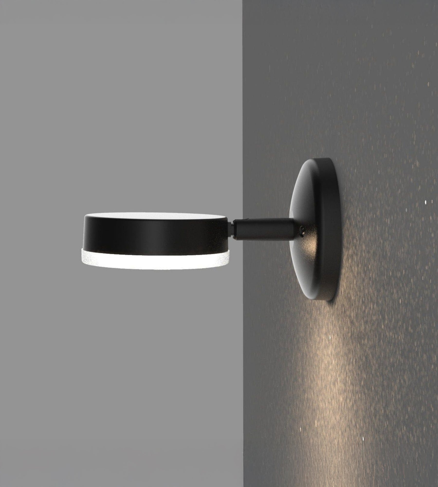 Applique murale extérieure VULCAN, Noire, Tête orientable - Douille GX53
