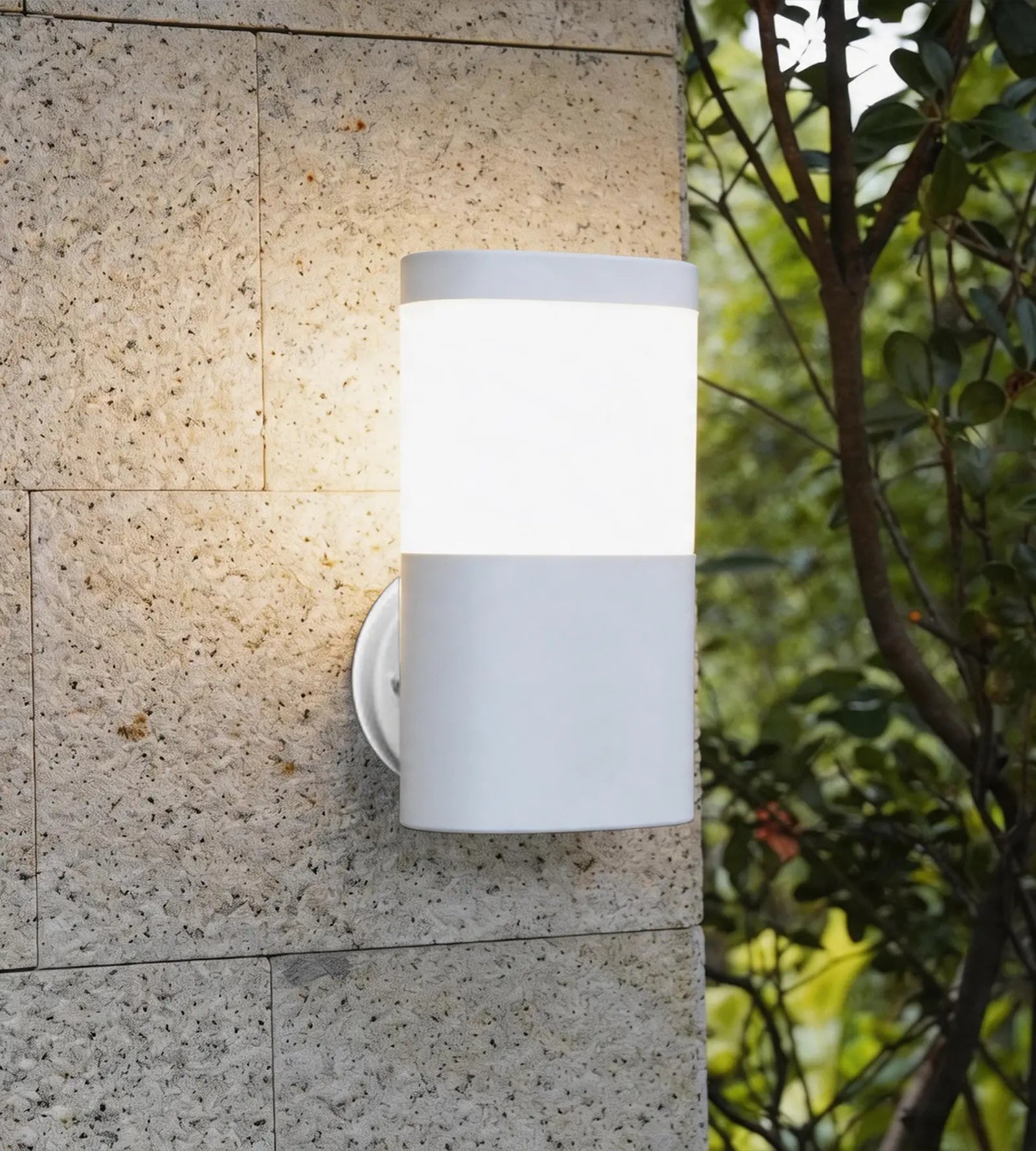 Applique extérieure Led blanche DALLAS - 230V - 1000 lumens - Lumihome