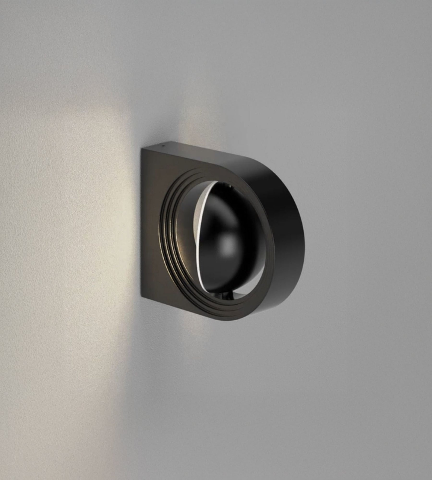Applique murale extérieure LED EXPLORER, Noire,Tête orientable