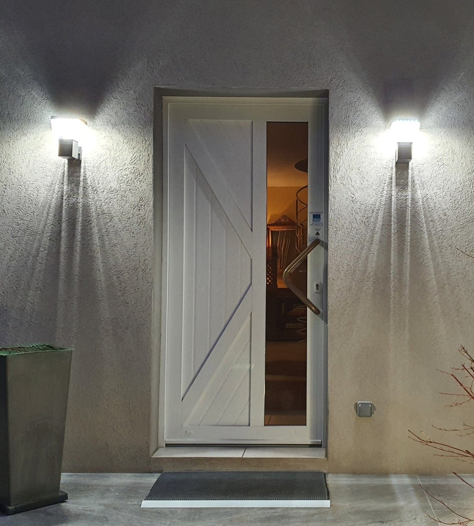 Applique murale extérieure LED LIBERTY, Noire