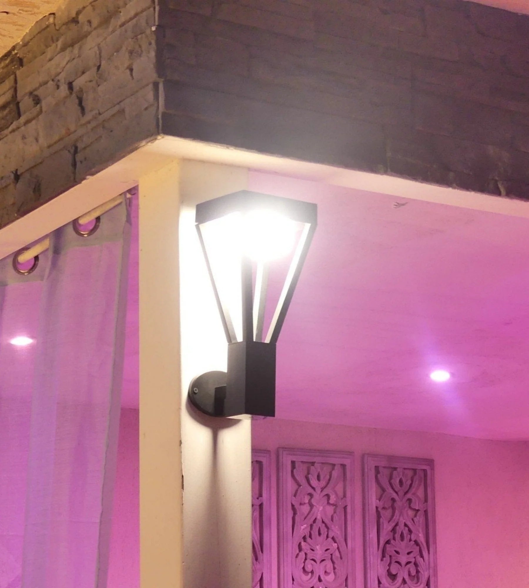 Applique Led extérieur solaire LUXOR - Détecteur de mouvements - 3 modes d'éclairages 75 à 600 lumens - Lumihome