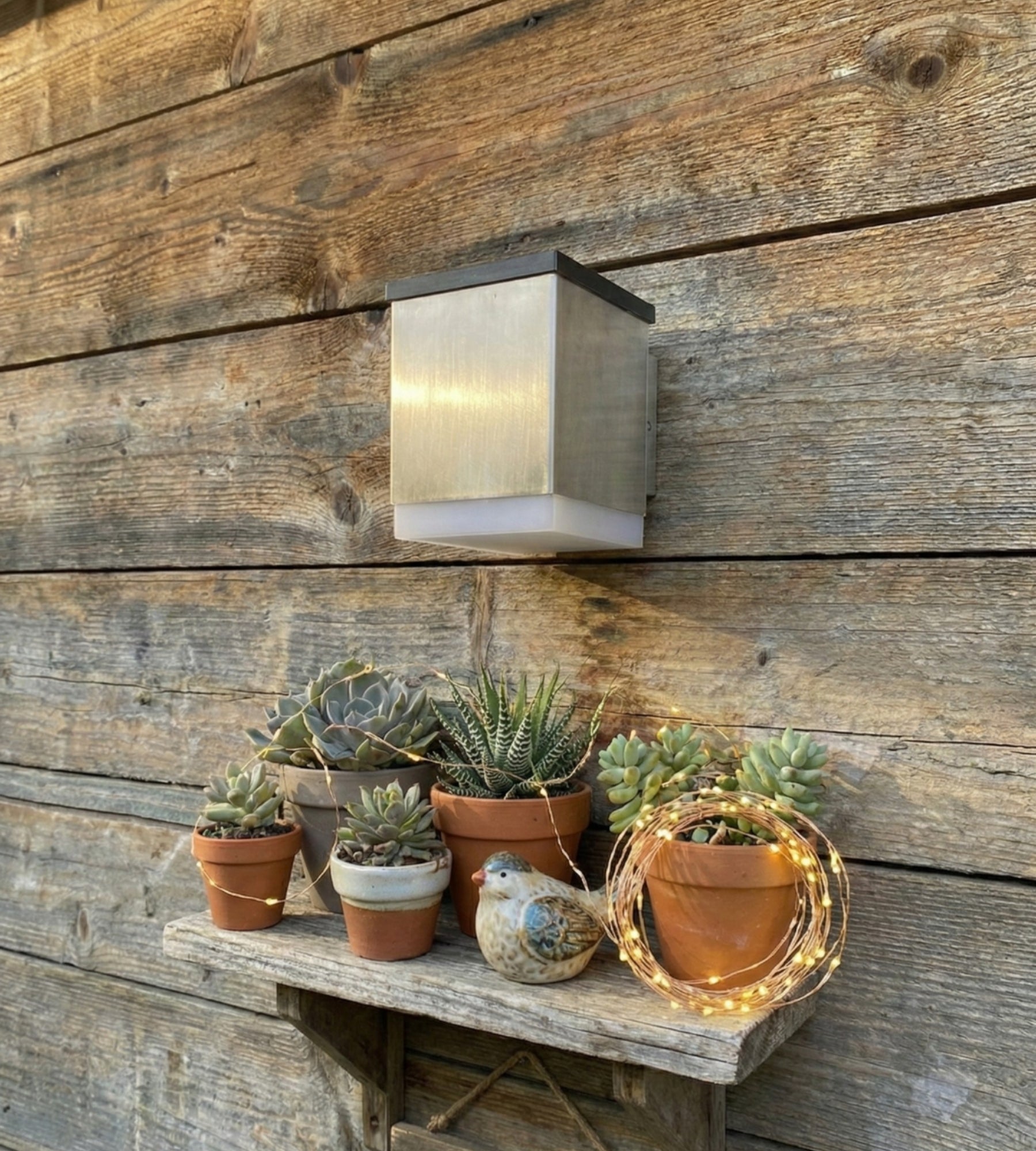 Applique murale Led extérieur solaire QUADRO - 50 lumens - Lumihome