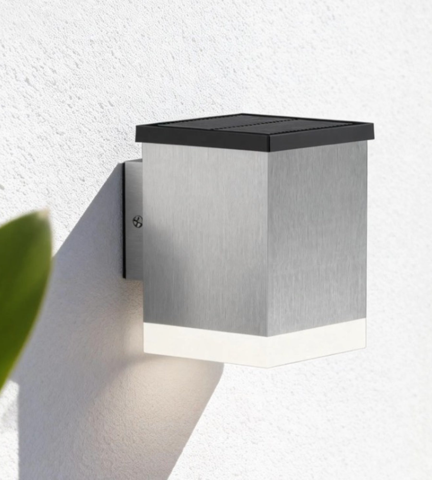 Applique murale Led extérieur solaire QUADRO - 50 lumens - Lumihome