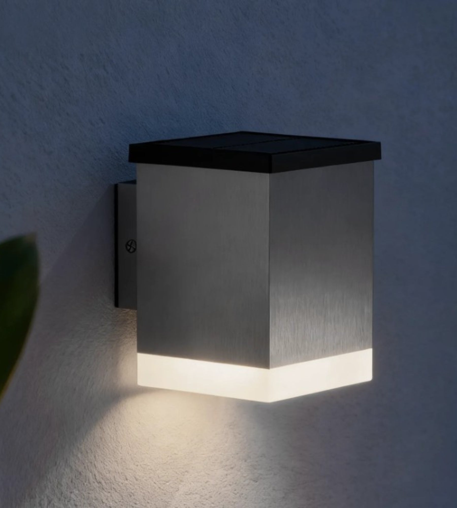 Applique murale Led extérieur solaire QUADRO - 50 lumens - Lumihome