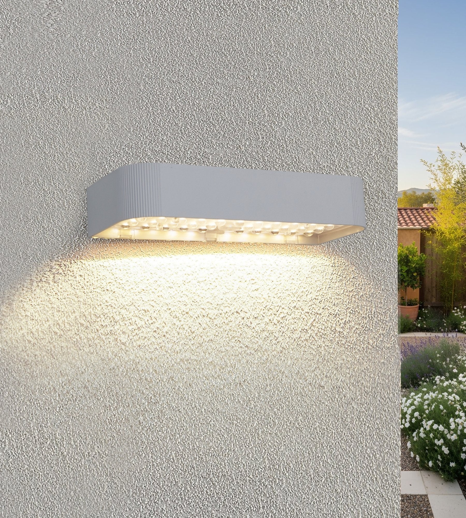 Applique murale solaire SOLEN - Détecteur de mouvement - Numéro de maison collable - Lumihome