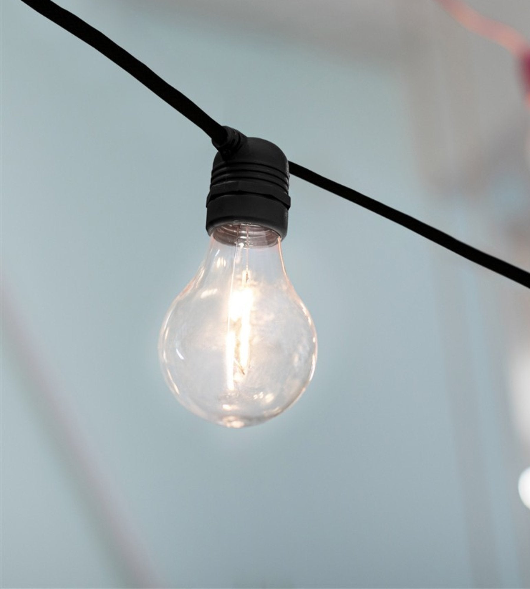 Guirlande solaire extérieur ALLEGRA - 10 ampoules - Blanc chaud - Lumihome