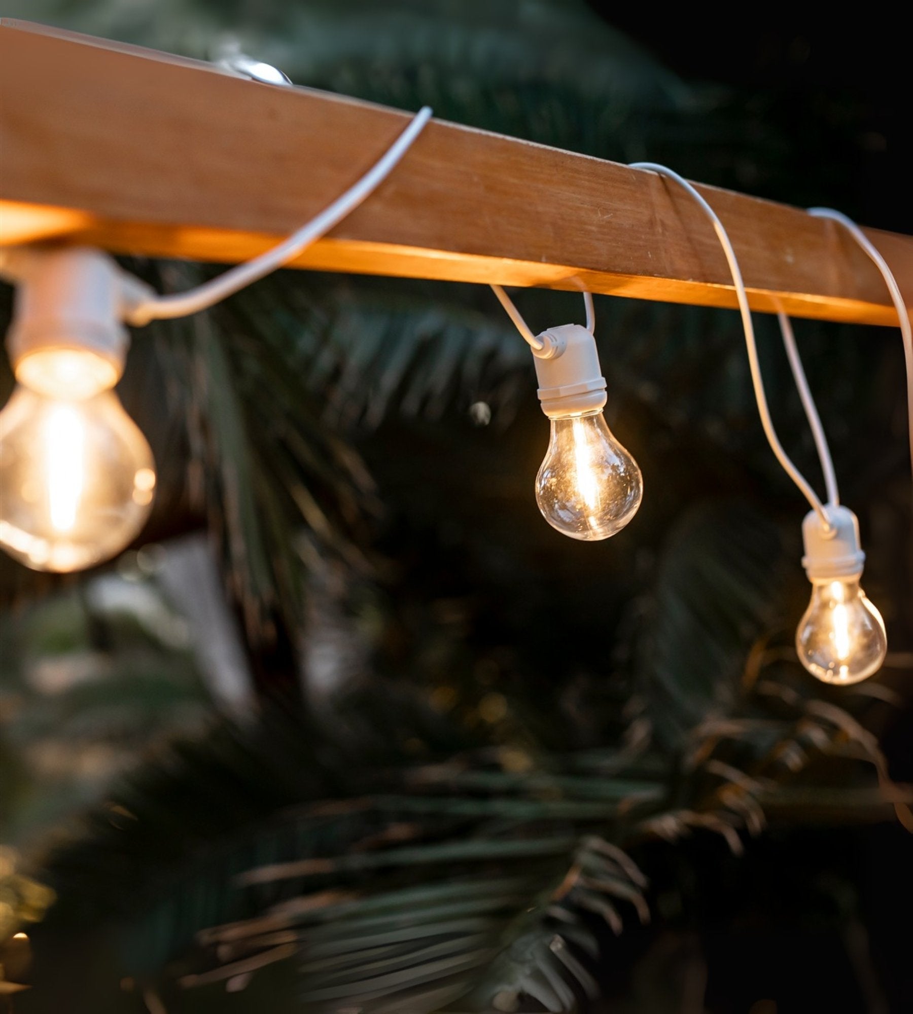 Guirlande solaire extérieur ALLEGRA - 10 ampoules - Blanc chaud - Lumihome