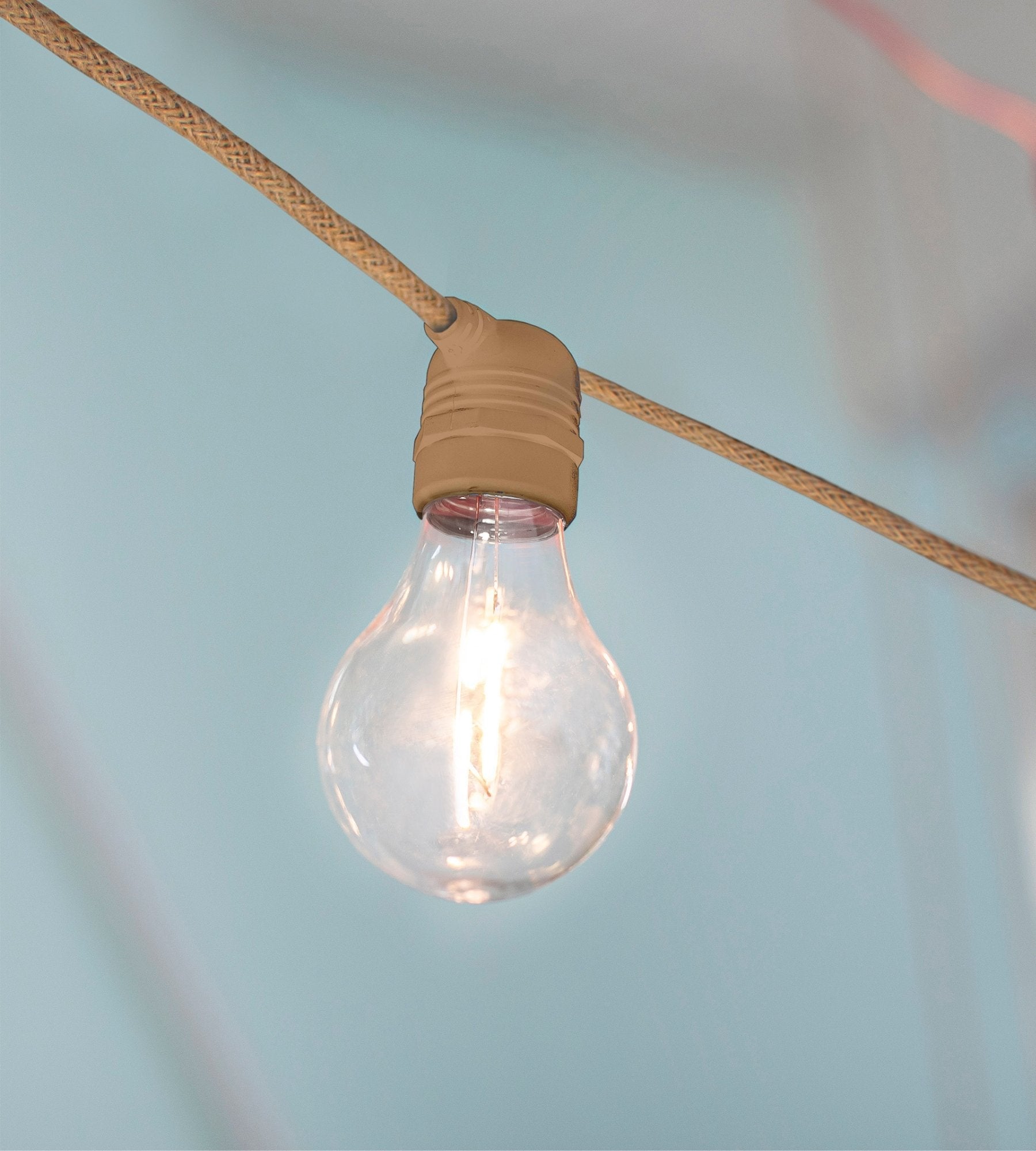 Guirlande solaire extérieur ALLEGRA - 10 ampoules - Blanc chaud - Lumihome