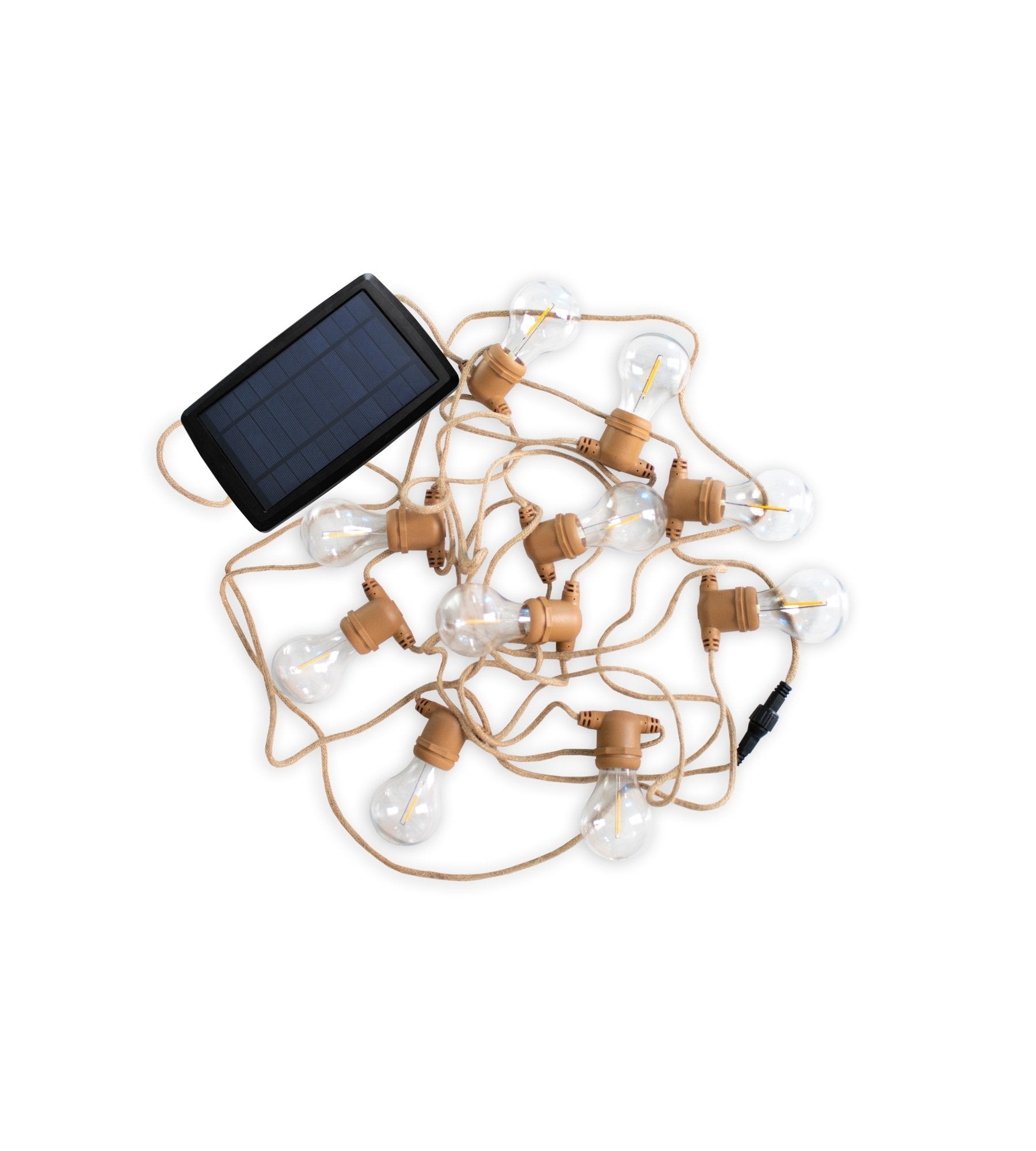Guirlande solaire extérieur ALLEGRA - 10 ampoules - Blanc chaud - Lumihome
