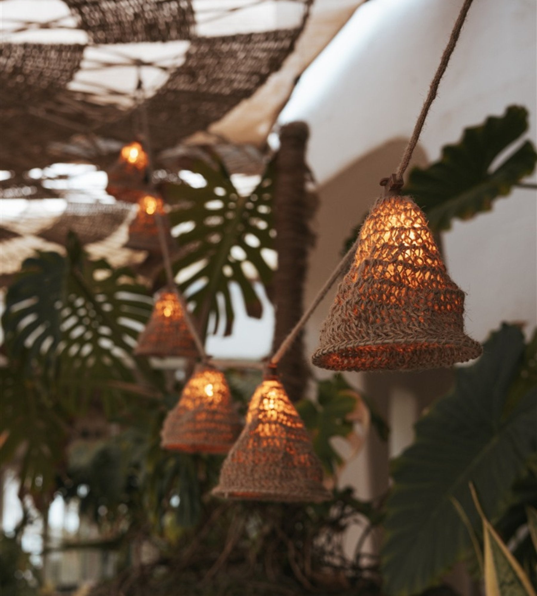Guirlande solaire extérieur MARO - Design nature - 10 lampes - Lumihome