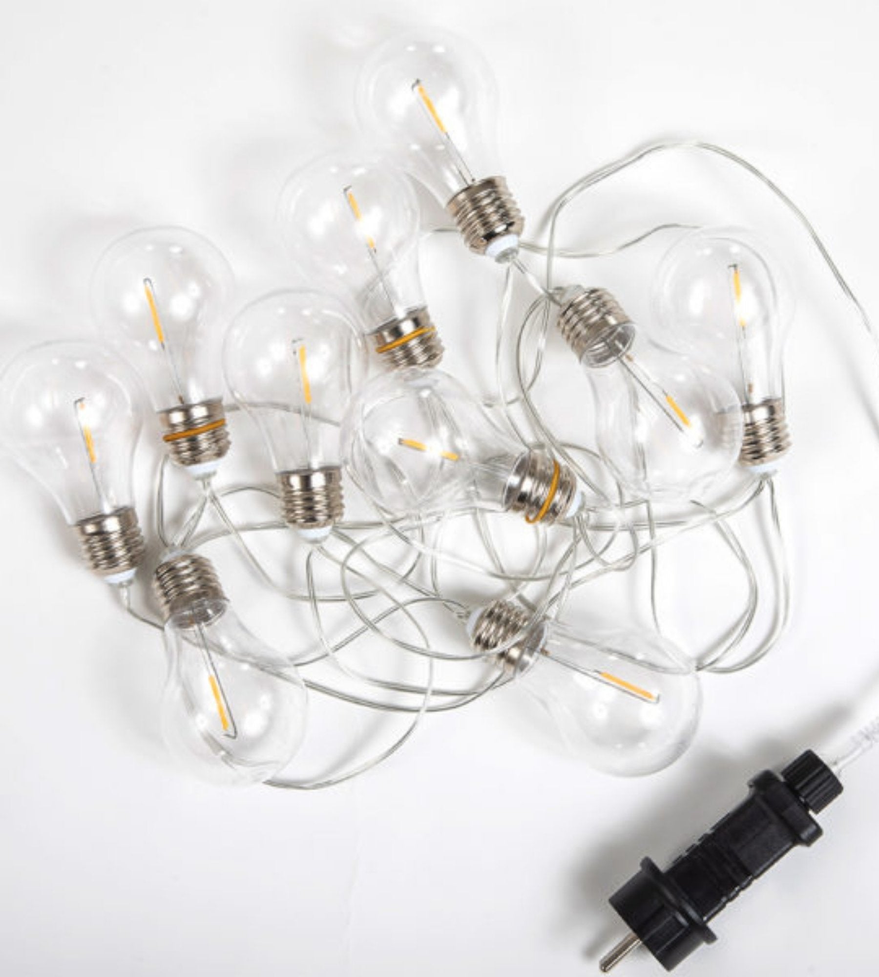 Guirlande solaire extérieur STELLA - Design moderne - 10 ampoules - Lumihome