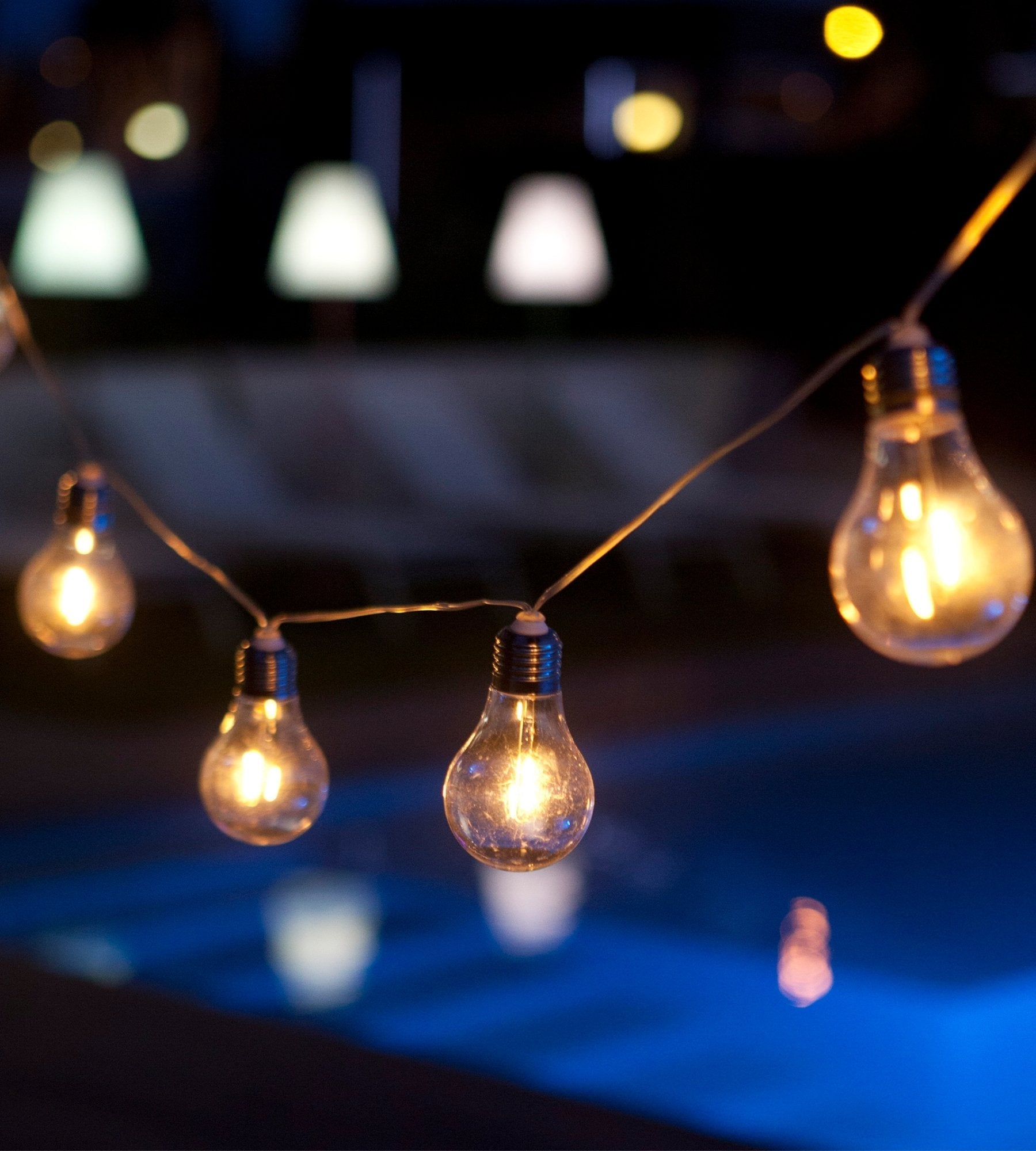 Guirlande solaire extérieur STELLA - Design moderne - 10 ampoules - Lumihome