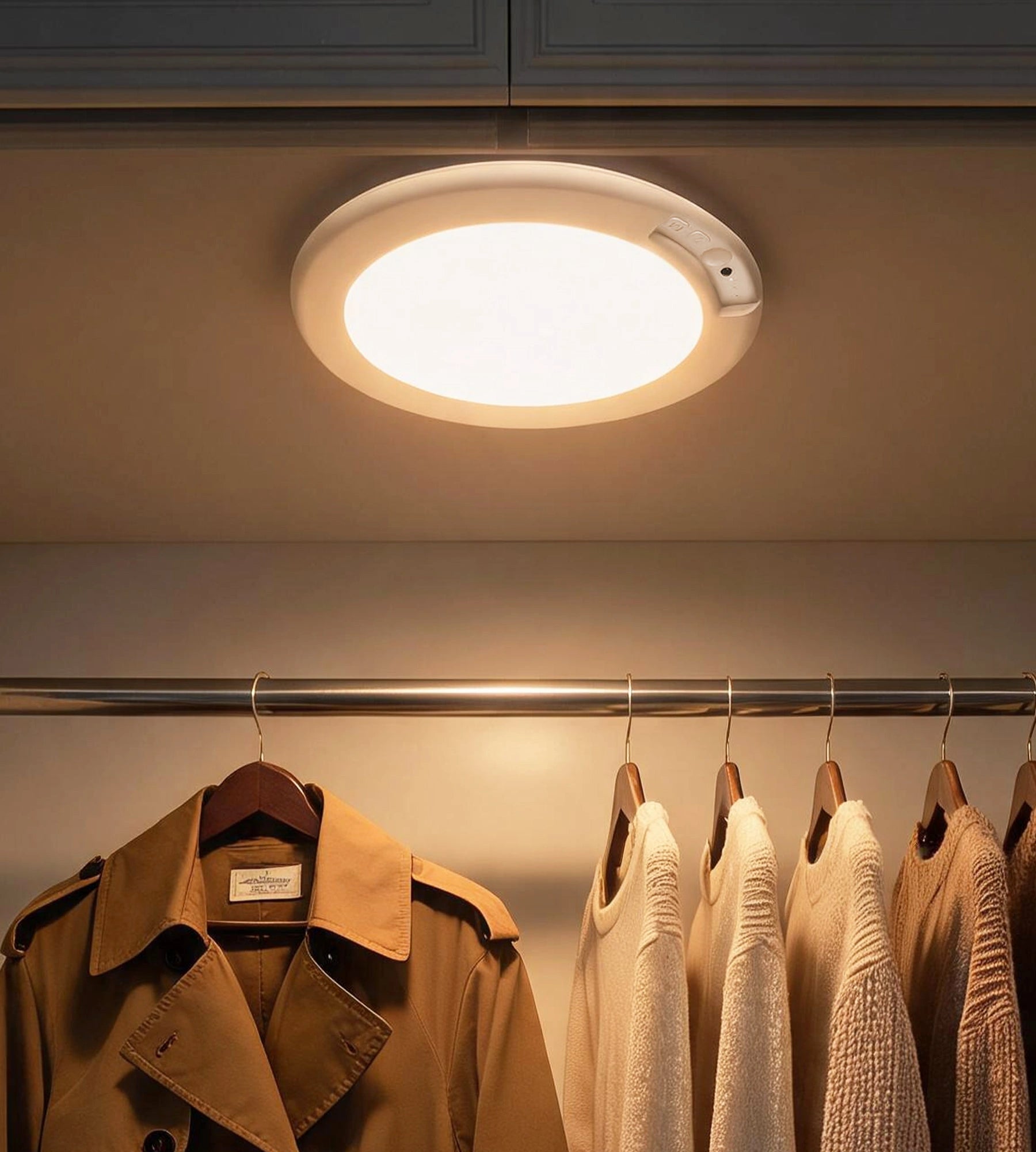 Mini plafonnier LED magnétique MAO télécommandable - Intérieur - Lumihome