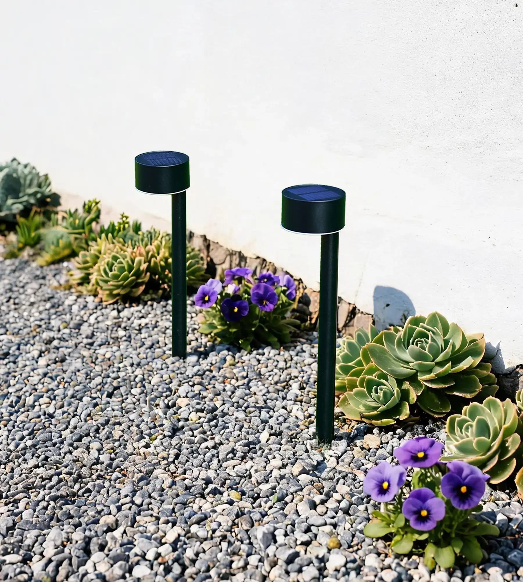 Pack x 2 Balise Led solaire QUEEN 30cm - À planter - 100 lumens - Lumihome