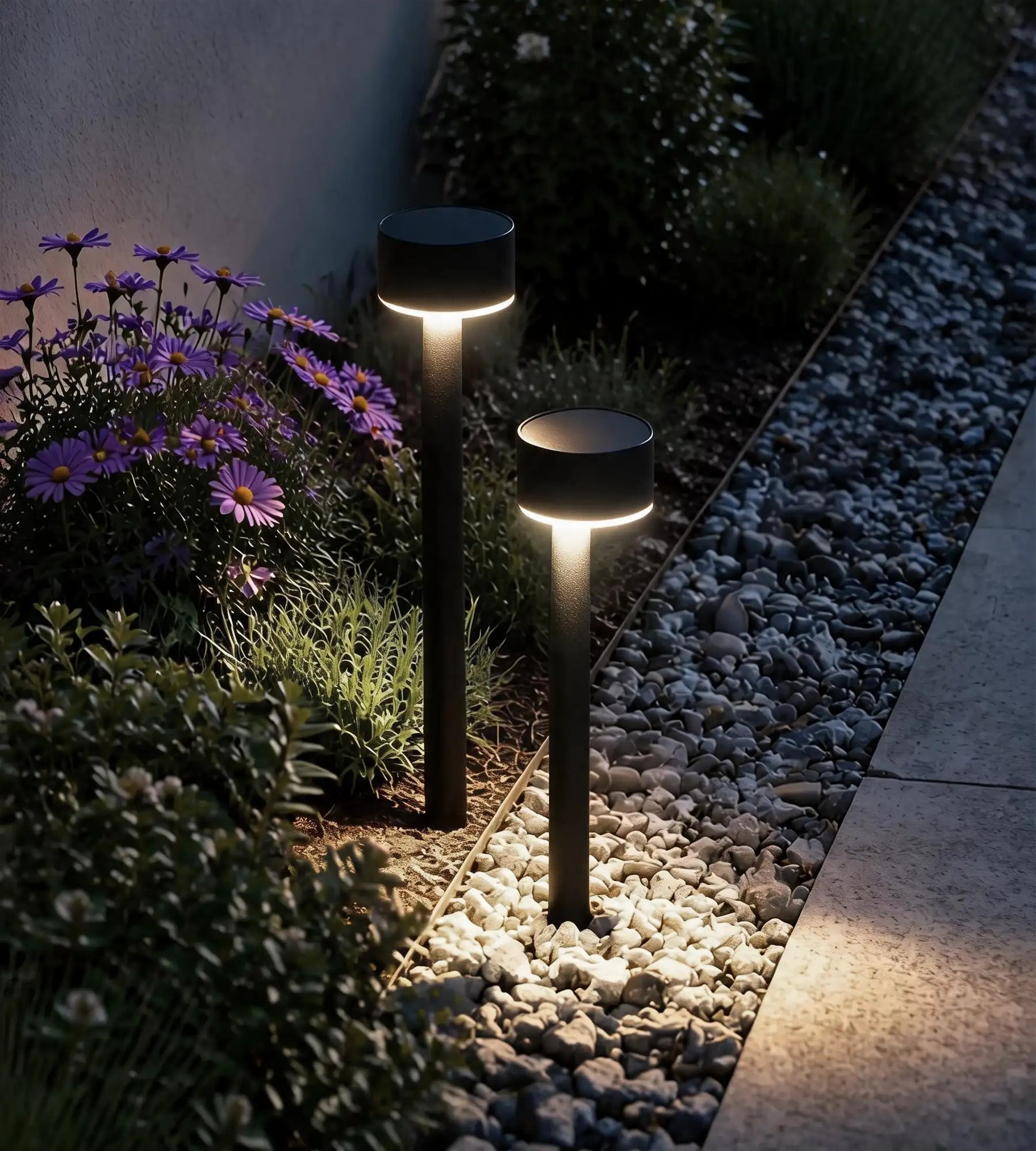 Pack x 2 Balise Led solaire QUEEN 30cm - À planter - 100 lumens - Lumihome