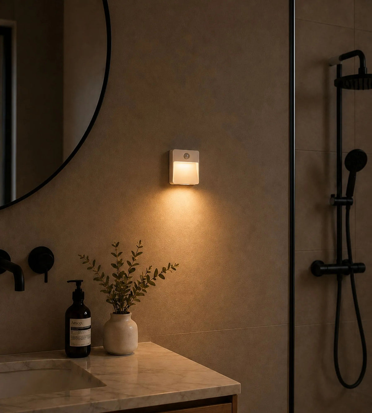 Pack x 2 Veilleuses Intérieures CUBA LED à Détection de Mouvement - Lumihome