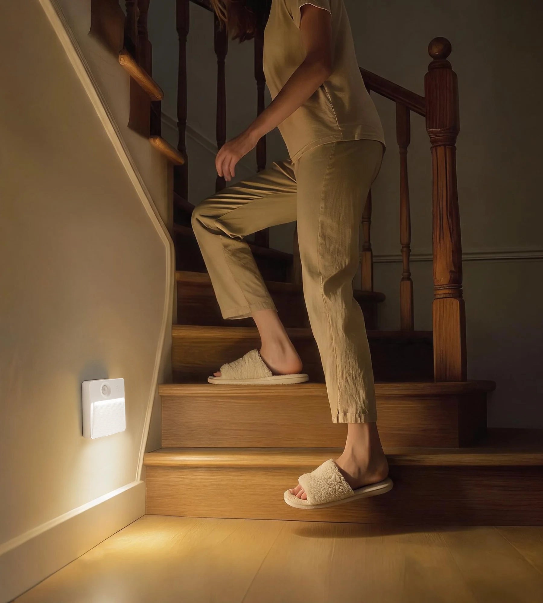 Pack x 2 Veilleuses Intérieures CUBA LED à Détection de Mouvement - Lumihome