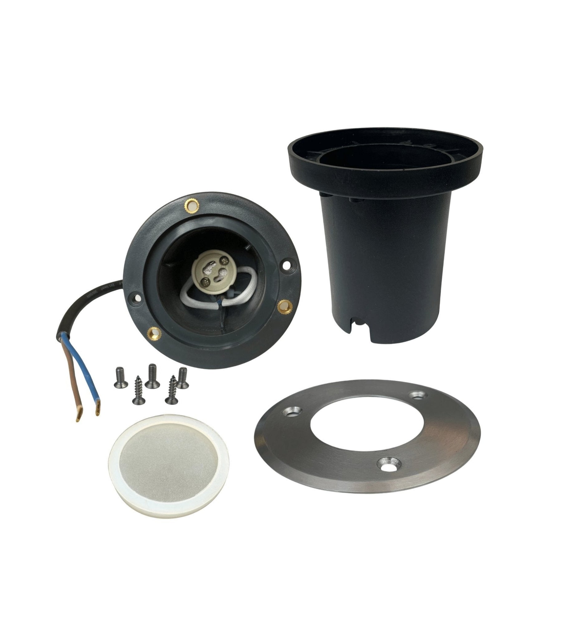 Spot encastrable à ampoule interchangeable GU10 - 230V - Ø 10 cm Rond