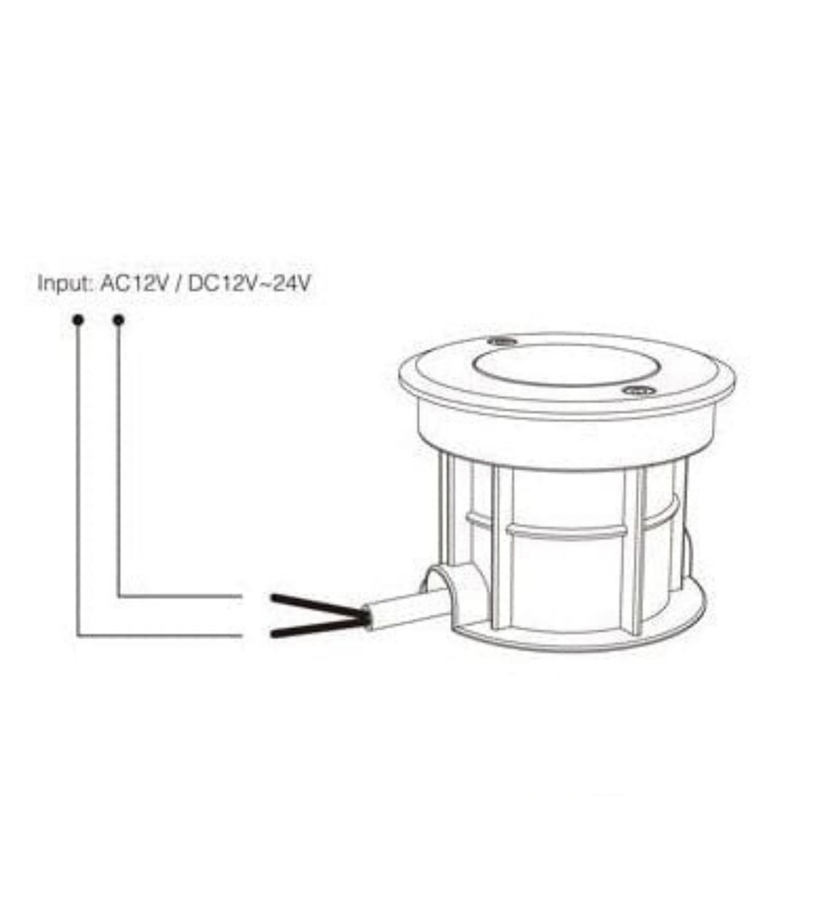Spot led encastrable RGB+CCT Série LoRa - 12–24V AC/DC - Ø15cm - 600 lumens - IP68