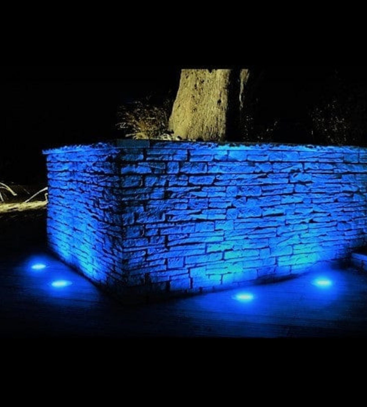 Spot led encastrable RGB+CCT Série LoRa - 12–24V AC/DC - Ø15cm - 600 lumens - IP68