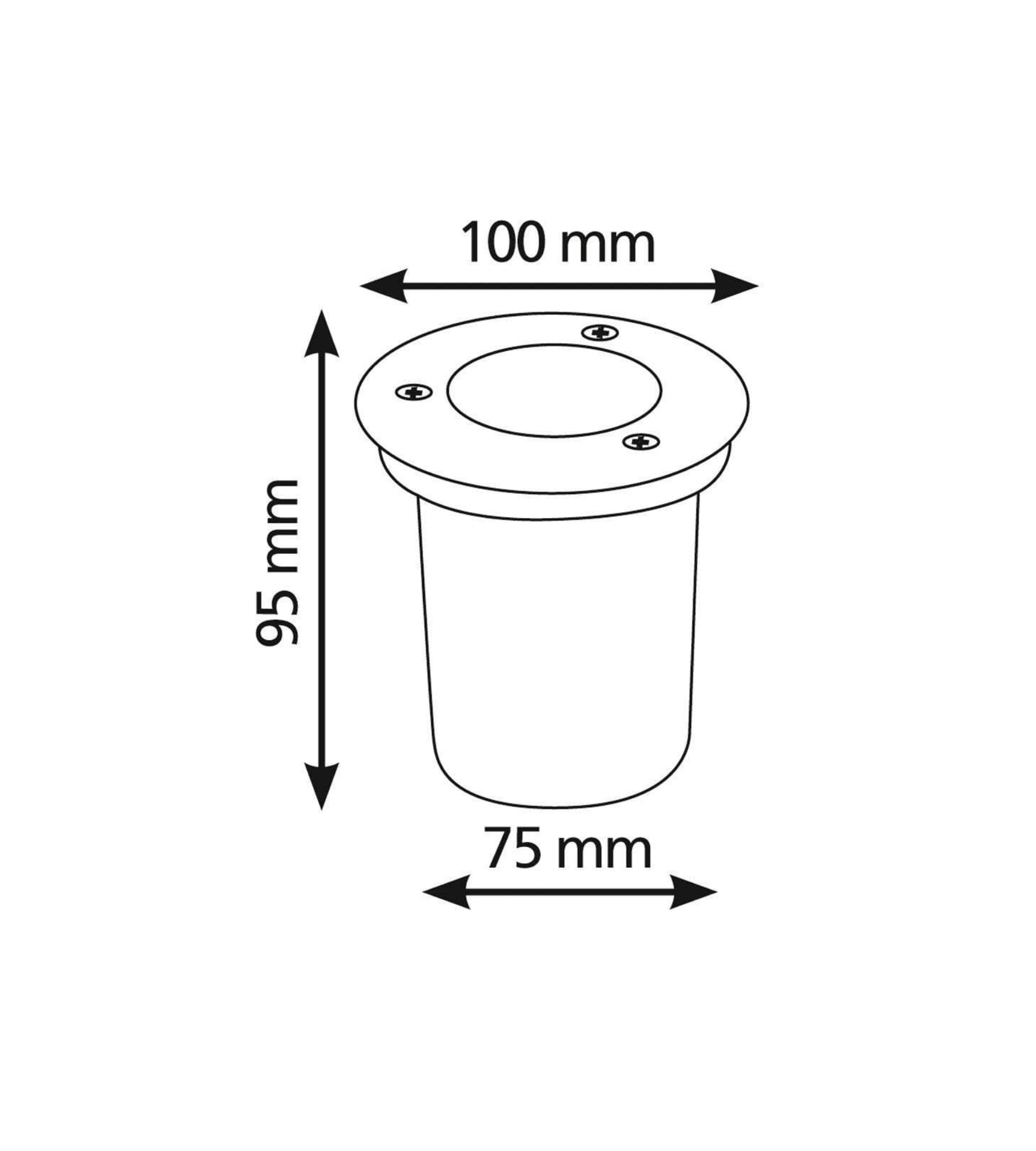 Spot encastrable leds intégrées 10cm-230V-500lumens